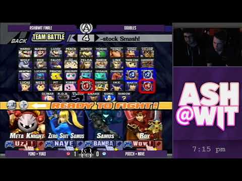 Yono + Yuko (Red) vs Pooch + Nave (Blue) - ASH@WIT Finale Project M Doubles