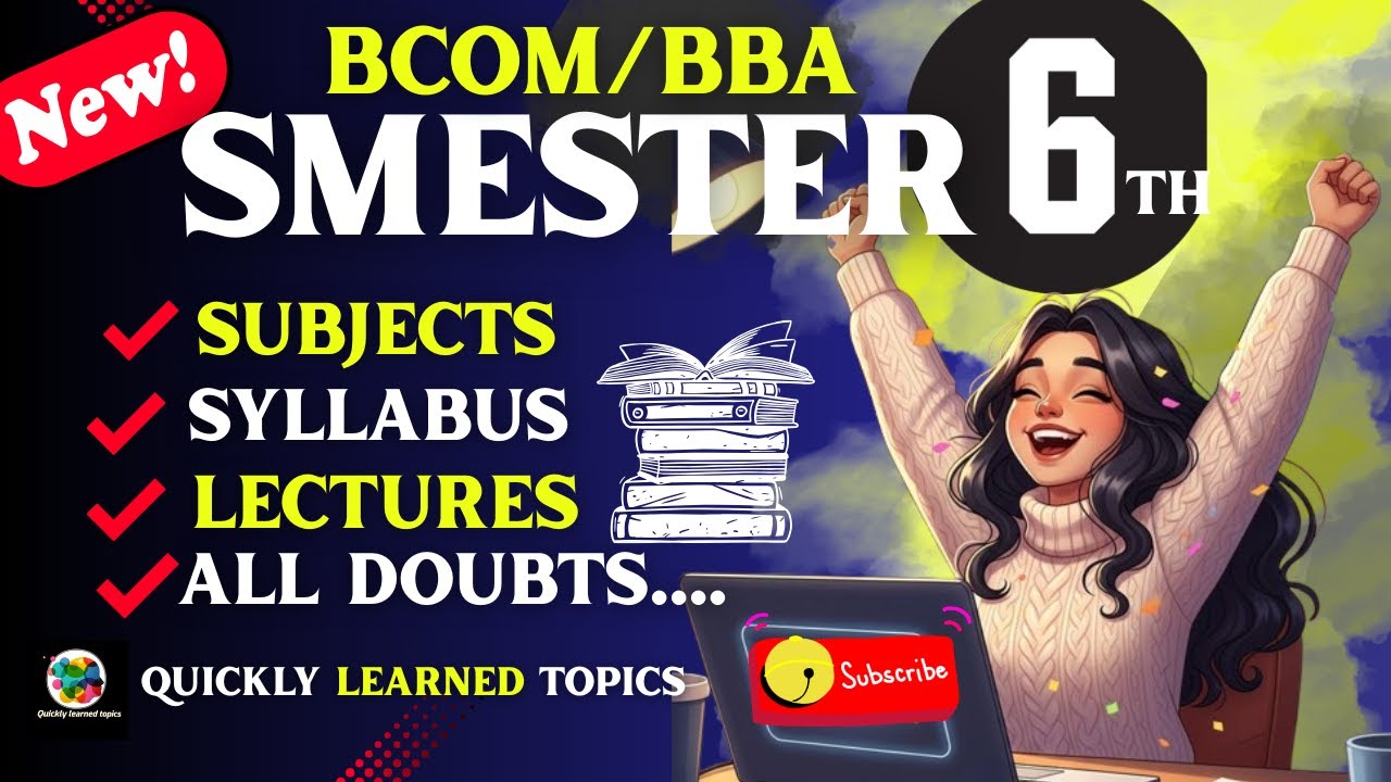 BCOM /BBA 6TH SEM Syllabus 2026 | ALL SUBJECTS #syllabus #bcom #bba