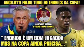 🚨EITA! ANCELOTTI RASGOU O VERBO SOBRE ENDRICK NA COPA!