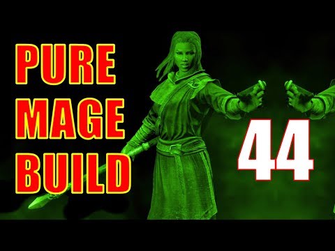 Skyrim Pure Mage Walkthrough NO WEAPONS NO ARMOR Part 44 - Under Saarthal (Ice Form Shout) [2/2]