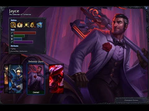 Debonair Jayce Skin Spotlight Gameplay 1080p HD