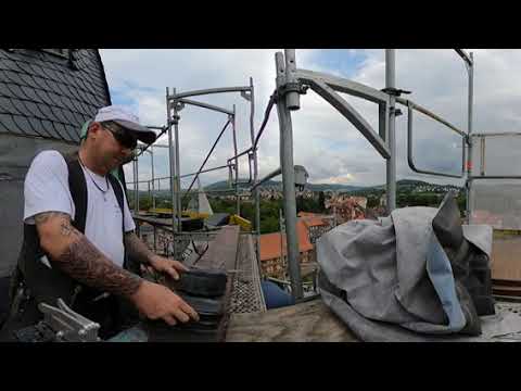 Der Schieferdino in 360° Video - Altdeutsche Deckung - Der Kirchendachdecker