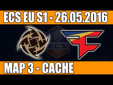 NIP vs FaZe Clan | Map 3 (Cache) Playoffs of ECS EU Season 1 2016 CS:GO (26.05.2016)