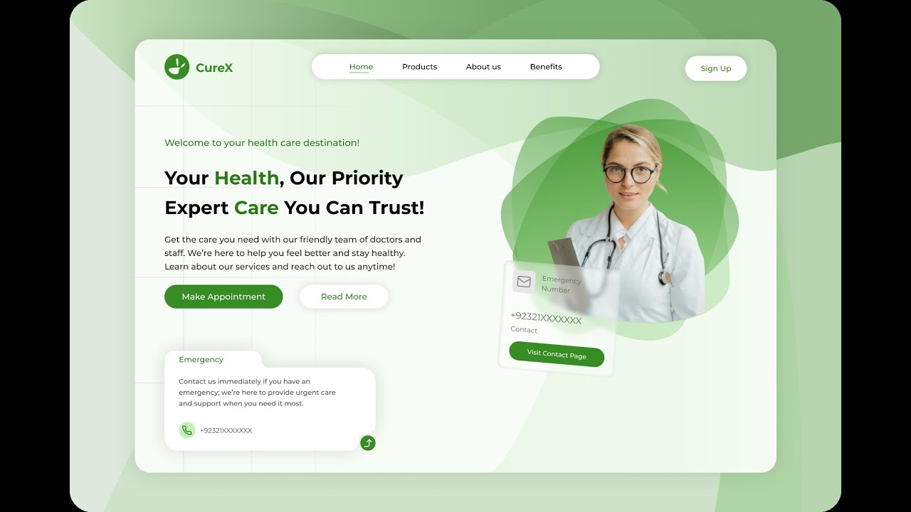 Creating a Medical Website Design in Figma | Killuos