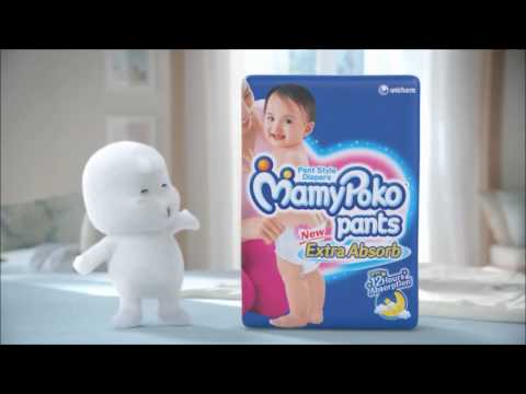 74 mamy poko pants large extra absorb diaper, age group: new...