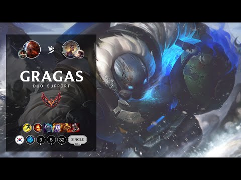 Gragas Support vs Rell - KR Grandmaster Patch 12.18