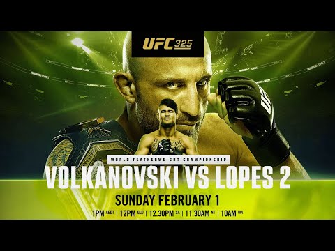 UFC 325 LIVE VOLKANOVSKI VS LOPES 2 LIVESTREAM & FULL FIGHT COMPANION
