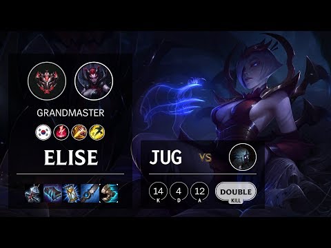 Elise Jungle vs Kindred - KR Grandmaster Patch 10.9