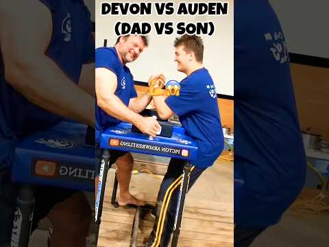 Devon Larratt’s Son Auden Larratt Challenges Him in Armwrestling!💪#armwrestling #devon #devonlarrat