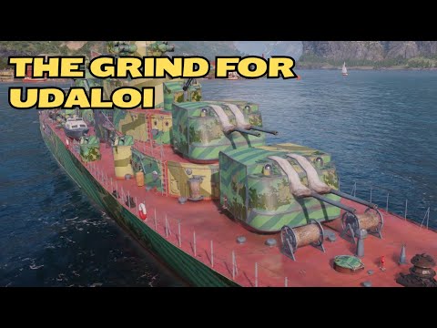 Udaloi - Tier 7 Russian DD Grinding - World of Warships LEgends