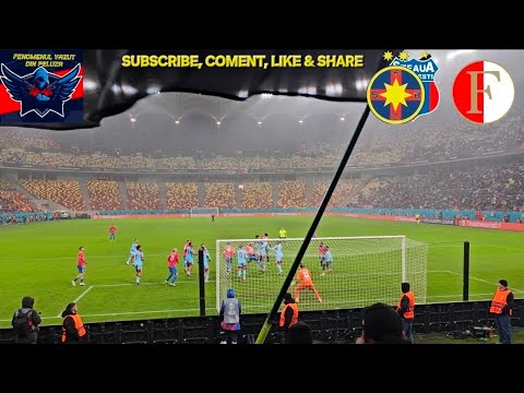STEAUA BUCURESTI(FCSB) 4-3 Feyenoord -bucuria de la goluri, cantece si rezumatul din peluza nord