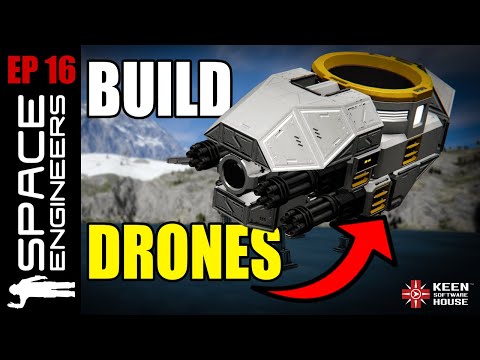 Space Engineers Survival (EP16) | Building Automated AI Drones [2025]