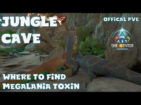 The Center Jungle Cave - Easy Silica Pearls & Megalania Toxin - Ark Survival Ascended - Official PVE
