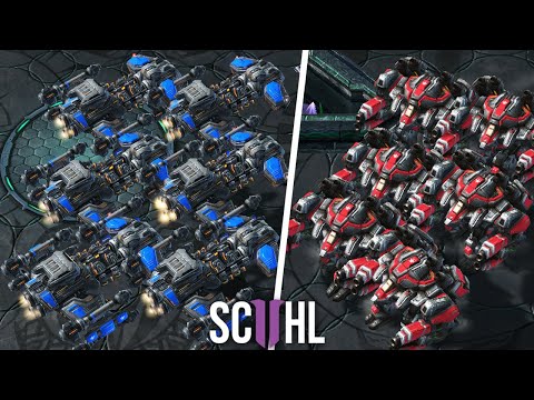 MASS BATTLECRUISERS vs. MASS THORS - StarCraft 2