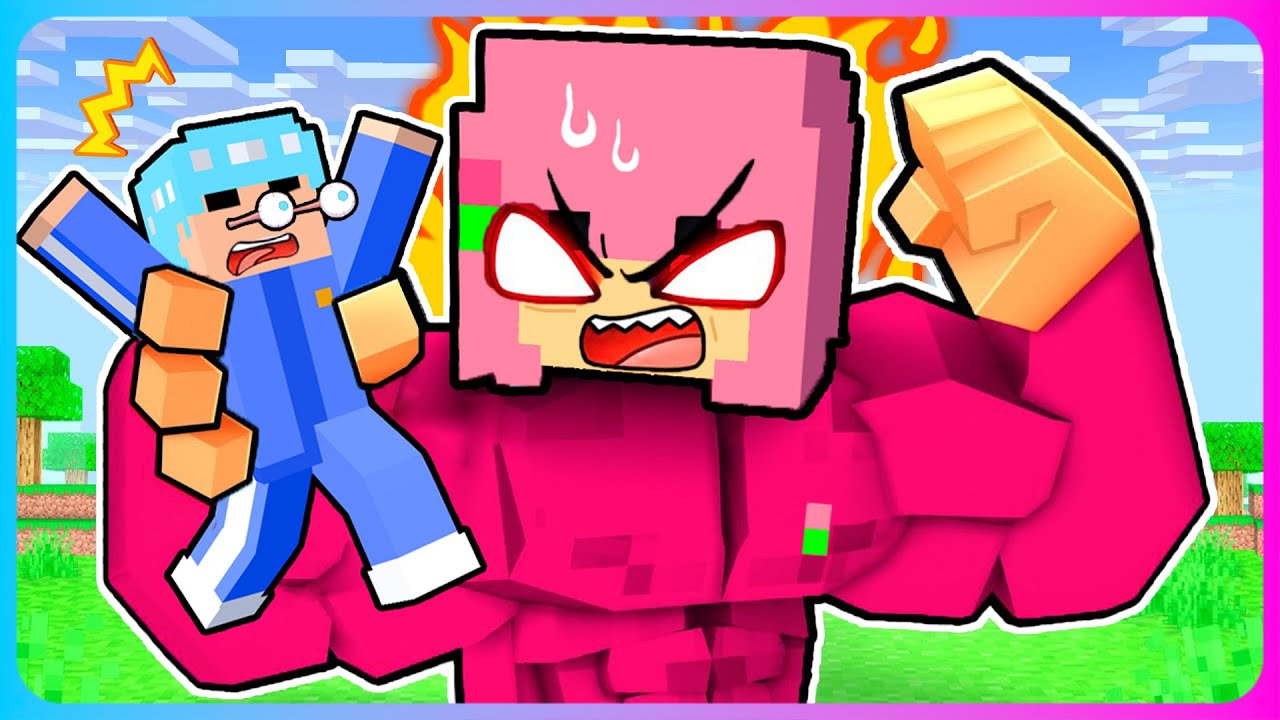 女子がマッチョになって最強になるマインクラフト👱‍♀️💪🏻【マイクラ / Minecraft 】