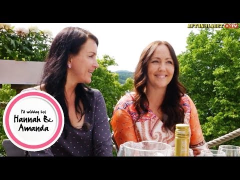 Hanna Hedlund och Sofia Wistam i På middag hos Hannah & Amanda