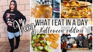 *VLOG* WHAT I EAT IN A DAY HALLOWEEN EDITION || GET READY WITH ME FOR THE HALLOWEEN PARTY