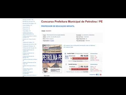 Apostila PROFESSOR DE EDUCAÇÃO INFANTIL - Concurso Prefeitura Municipal de Petrolina / PE