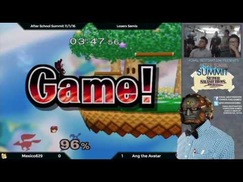 After School Summit 11/1/16: Singles - Losers Semis: Mexico629 (Fox) vs. Ang the Avatar (Marth)