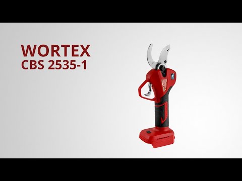 фото аккумуляторный секатор wortex (вортекс) cbs 2535-1 xlt бесщеточный, 18 в, ветки до 35 мм 0