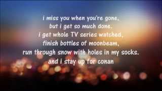 "when you're gone" by margot & the nuclear so and so's *VIDEO WITH LYRICS*