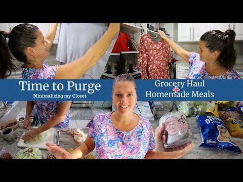 1st Grocery Trip of the year | Deciding to Minimalize my closet and homemade meals for the family