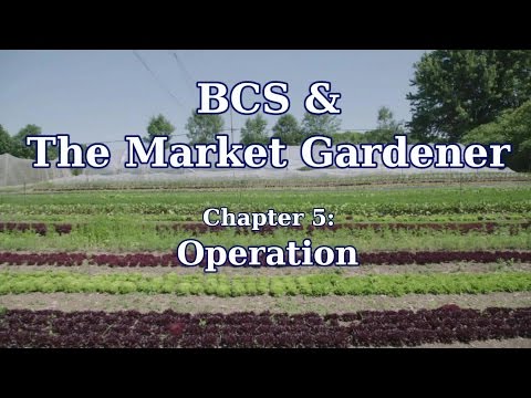 BCS Two-Wheel Tractor Operation in the Market Garden with JM Fortier
