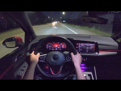 2022 Volkswagen Golf GTI - POV Night Drive (Binaural Audio)