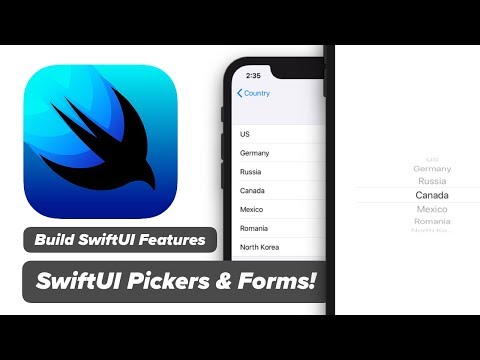 SwiftUI Picker View - Use Pickers and Form in SwiftUI - Swift 5 & Xcode 11 - 2019