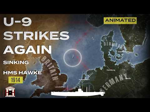 One Torpedo, 500 Dead: The Sinking of HMS Hawke - WW1 Animated