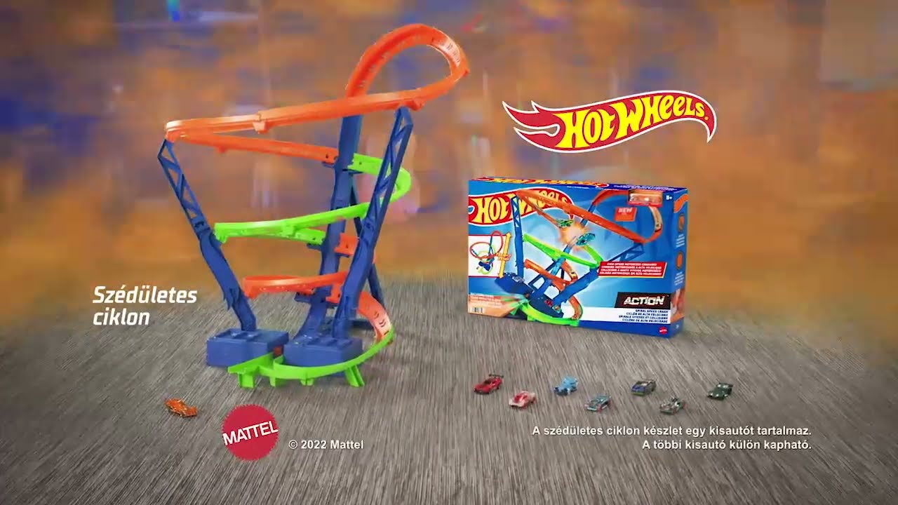 Hot Wheels Szédületes ciklon játékszett - Mattel videó
