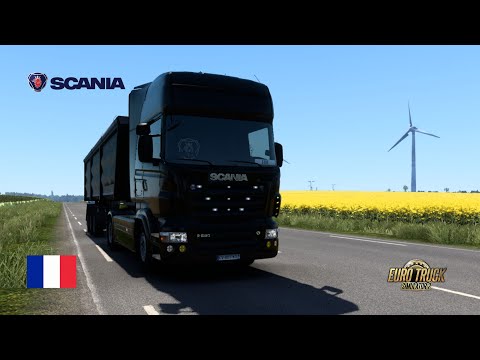 Bourges - Le Mans France ( ETS 2 1.46 Scania R 580 V8 )