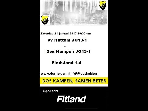 Doshelden Kampen: 21-01-2017 v.v. Hattem JO13-1 -  Dos Kampen JO13-1 (1-4)
