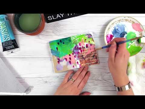 Earth Day Art Journal with ReSketch and StencilGirl Products