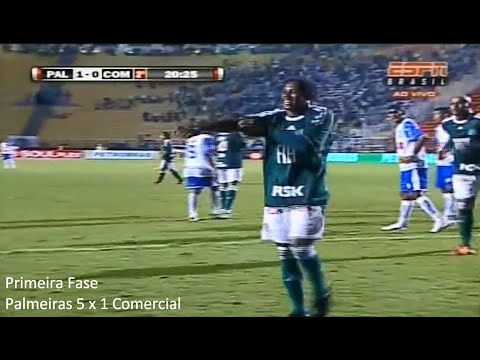 Palmeiras 5x1 Comercial PI - Copa do Brasil 2011