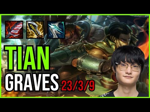 TIAN - GRAVES vs. EKKO Jungle | KR RANKED | PATCH 11.1