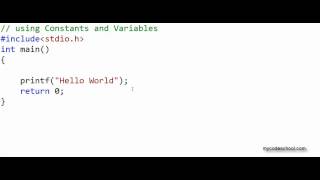 Data types, Constants and Variables - C Programming Tutorial 05