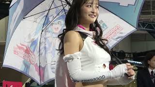 東京オートサロン2025 埼玉自動車大学校ブース 相沢菜月 レーシングミクサポーター 4K