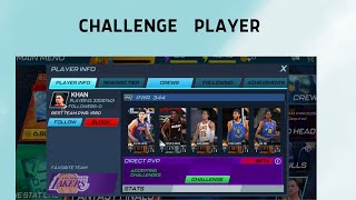 How to Play NBA 2k Mobile with Friends online | Challenge player