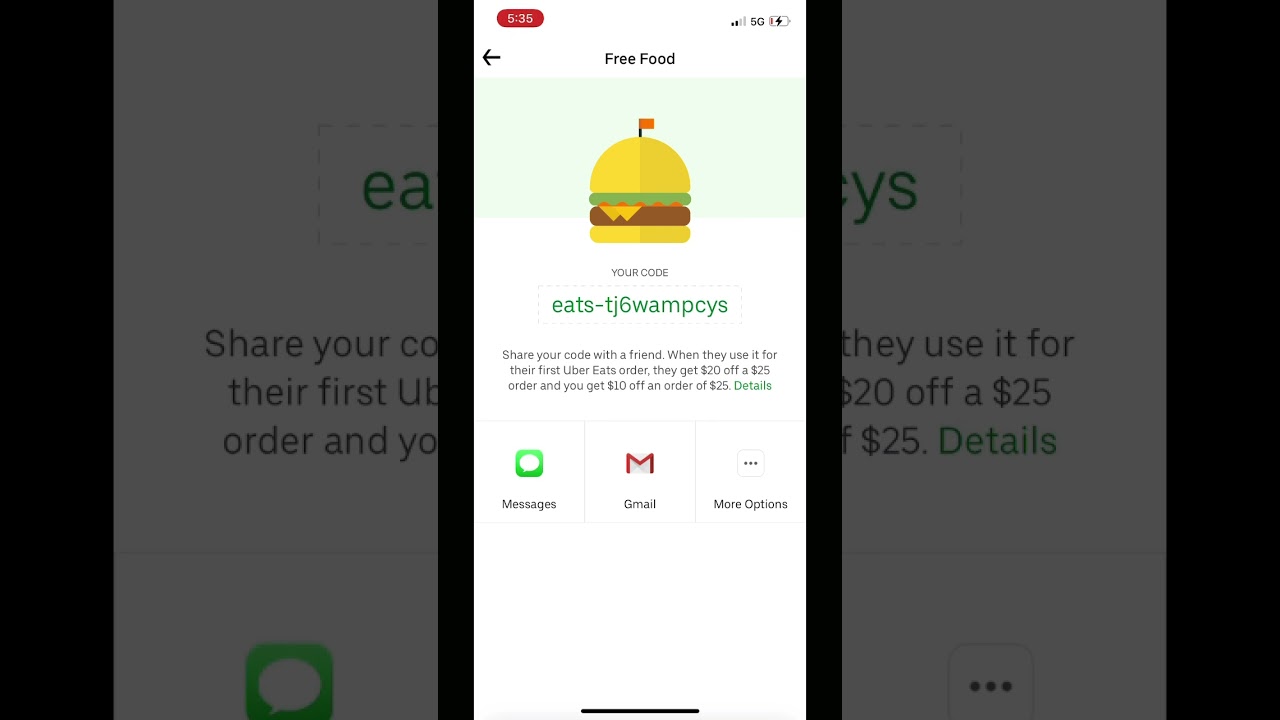 UBER EATS PROMO CODE $20 off your first order $25 minimum
