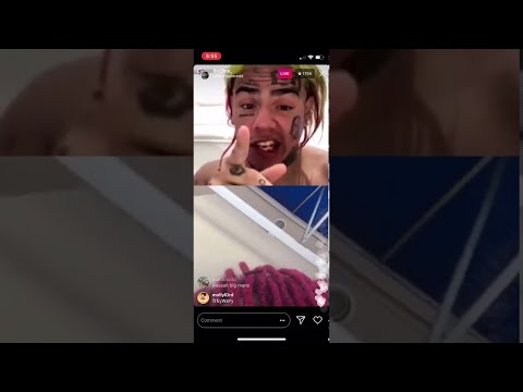 6ix9ine and Trippie Redd full fight on Instagram live