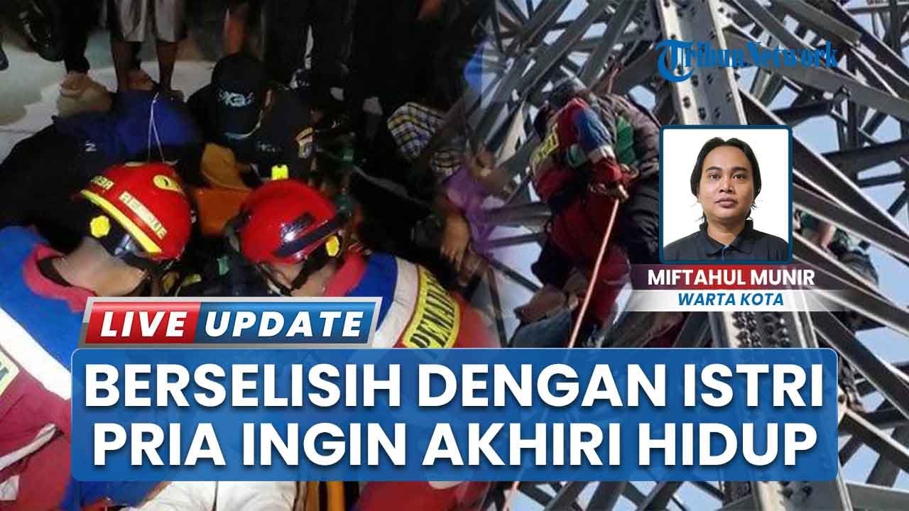 Gara-gara Ribut dengan Istri, Pemuda di Jakarta Timur Nekat Terjun dari Atas Sutet