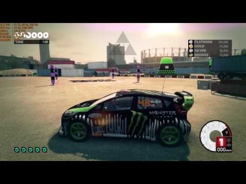 Dirt 3 Walkthrough Part 21 - "Gymkhana Academy: Spin Tutorial" [1080p60]