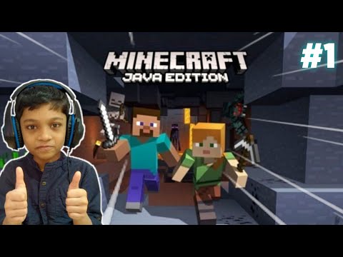 FINALLY MINECRAFT JAVA! | Made a house in survival #1