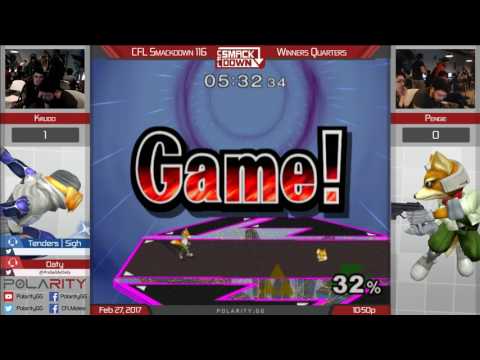 CFL Smackdown 116 Melee - Pengie (Fox) vs Krudo (Sheik) - Winners Quarters