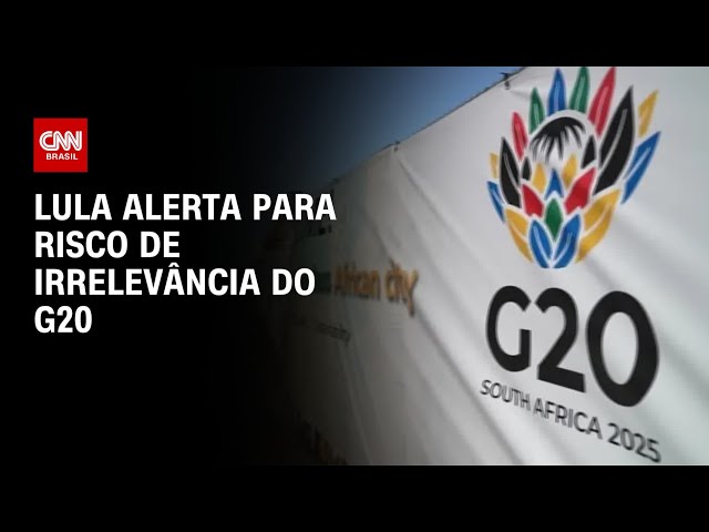 G20: Lula alerta para risco de irrelevância do bloco | CNN PRIME TIME