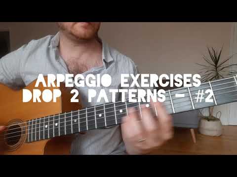 GYPSY JAZZ ARPEGGIOS 2 - DROP 2  C Major, pattern #2- FREE LESSON