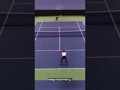 Great College Tennis point won by Raphaël Perrot from Texas A&M !