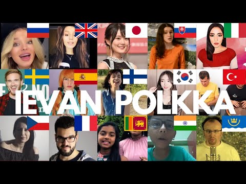 who sang it better - Ievan polkka cover by aish ( India, USA, Russia, Uk, indonesia, Australia)