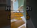 HOW-TO: 🔨 Learn how to install stair landings with ease! 📏✂️#diytips  #easyhacks